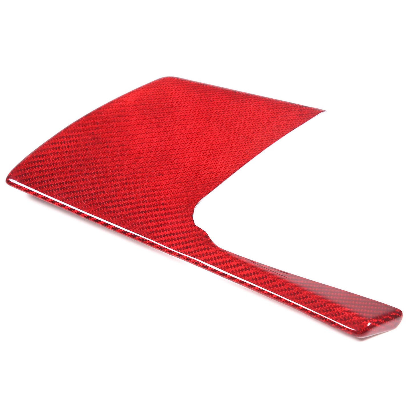 C8 Corvette Carbon Fiber LH Dashboard Trim Cover | Black / Red