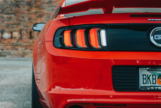 2010 - 12 Mustang Facelift XB LED Tail Lights ( Smoked / Red )
