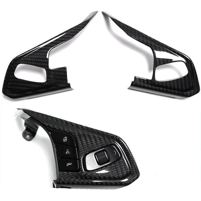 C8 Corvette Carbon Fiber Full Steering Wheel Trim Covers