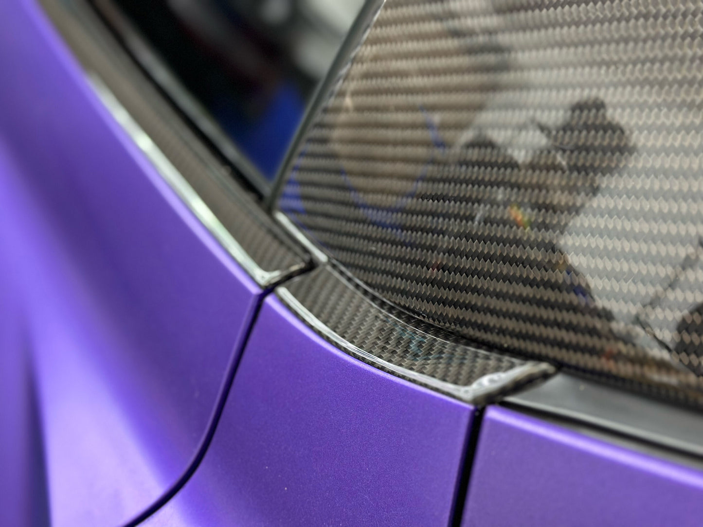 C8 Corvette Carbon Fiber Exterior Lower Window Trim Covers (Coupe/Convertible) | Next-Gen Carbon