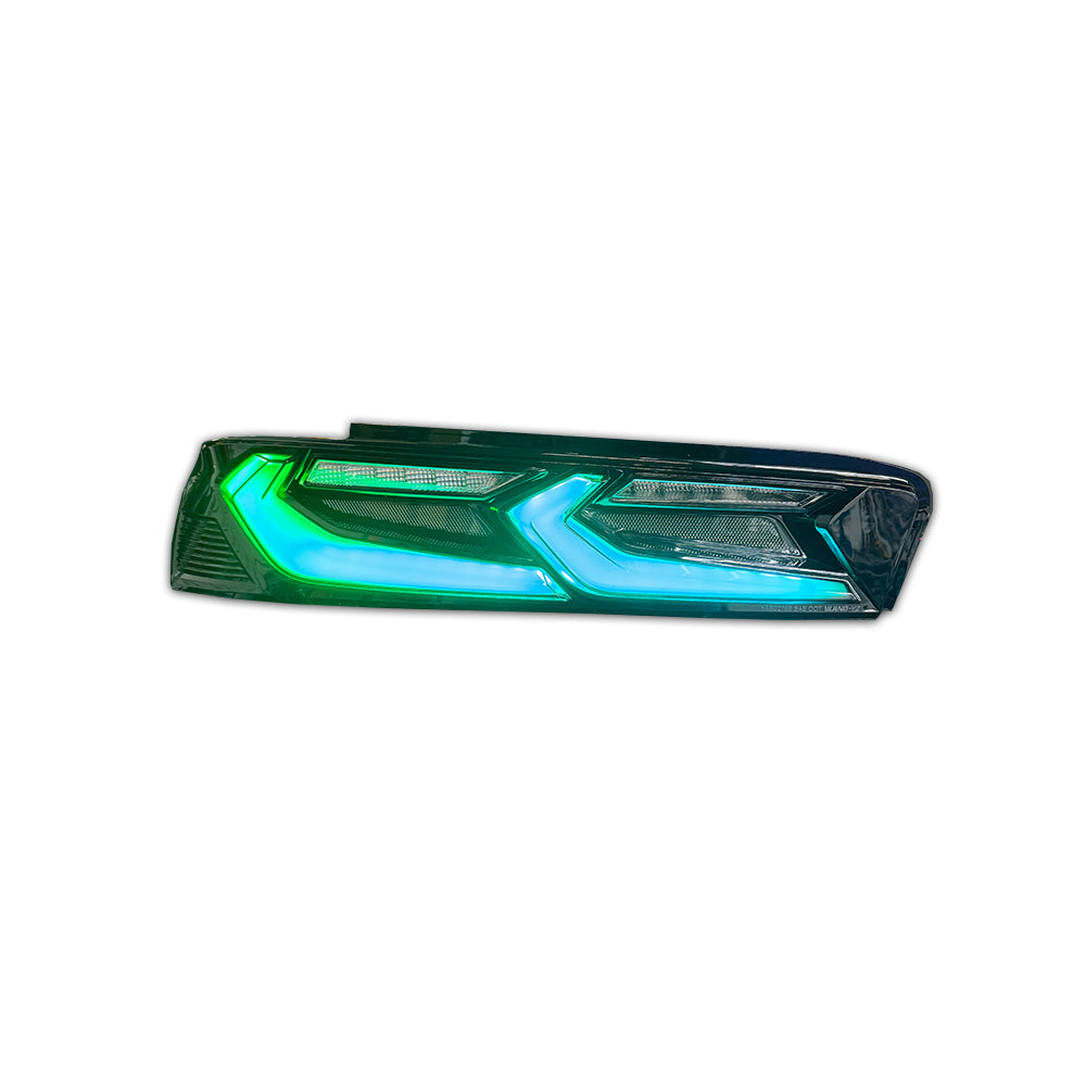 2016 - 18 Camaro Smoked RGB Flow C8 Style Rear Tail Lights