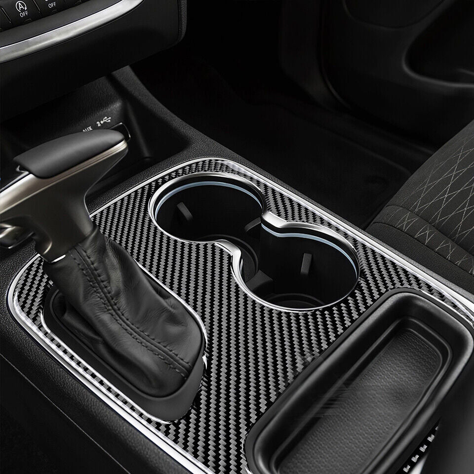 2011-20 Dodge Durango Real Carbon Fiber Interior Center Console Cover Overlay Kit