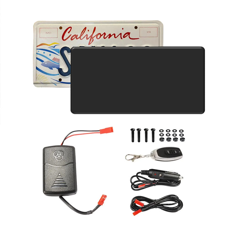 Blackout License Plate Electronic Cover