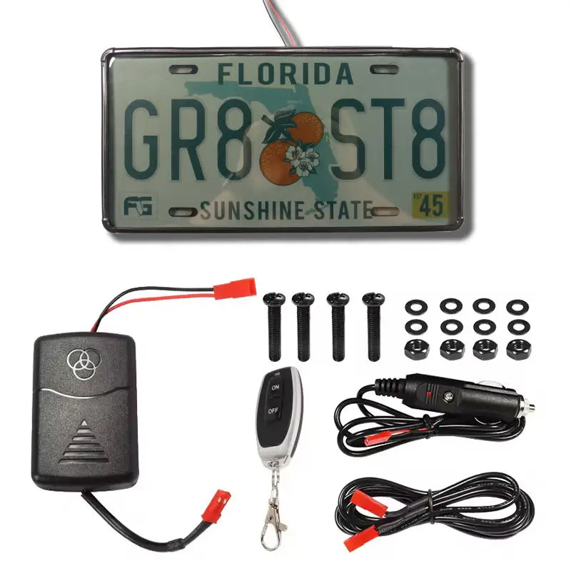 Blackout License Plate Electronic Cover