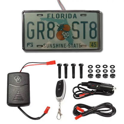 Blackout License Plate Electronic Cover