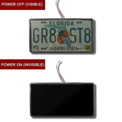 Blackout License Plate Electronic Cover