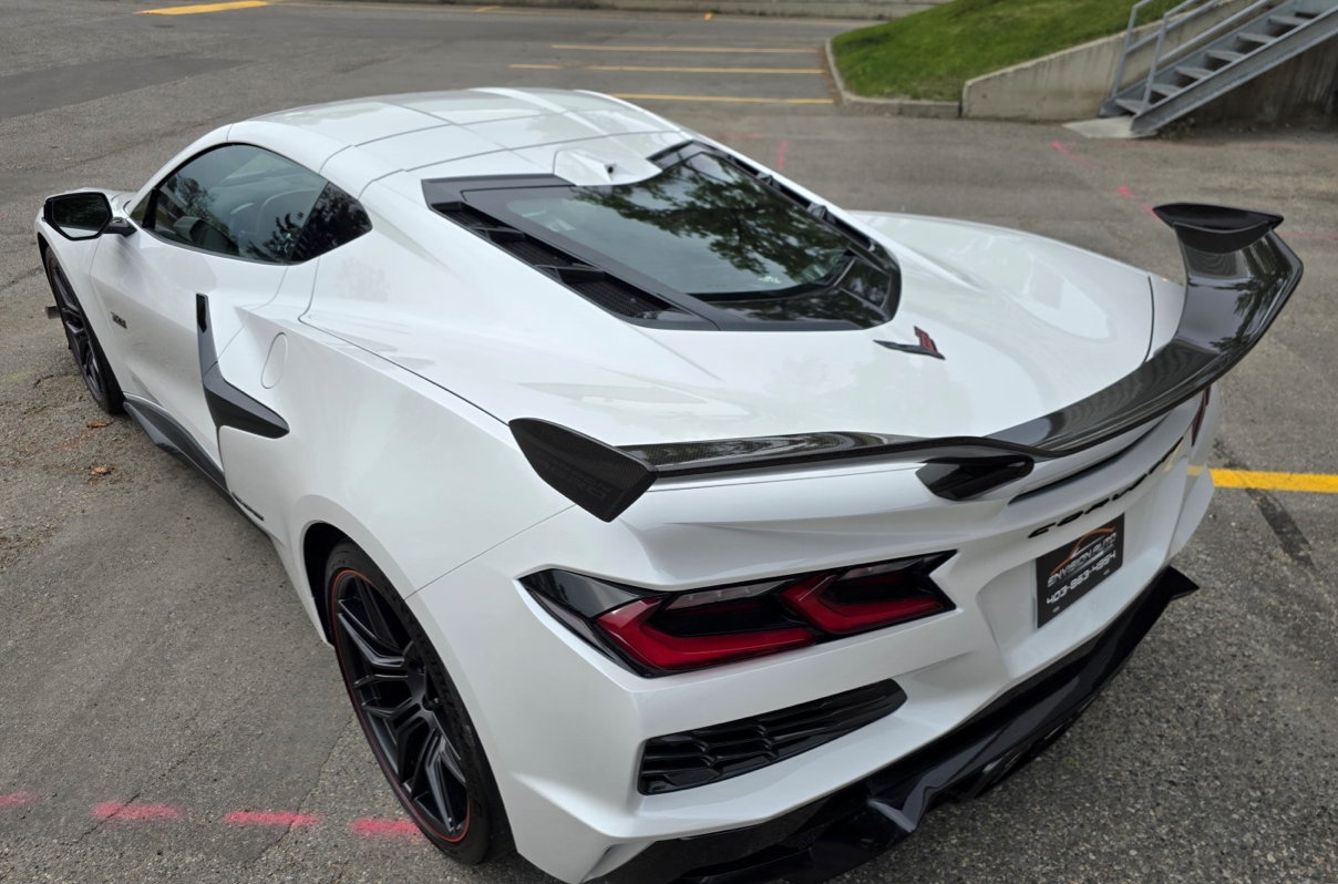 C8 Corvette Z06 Z07 Carbon Fiber High Wing Spoiler | Carbon Fiber / Carbon Flash / Forged