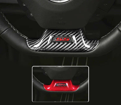 2016 - 24 Camaro Carbon Fiber Lower Steering Wheel Panel Cover (With Hole / Without Hole)