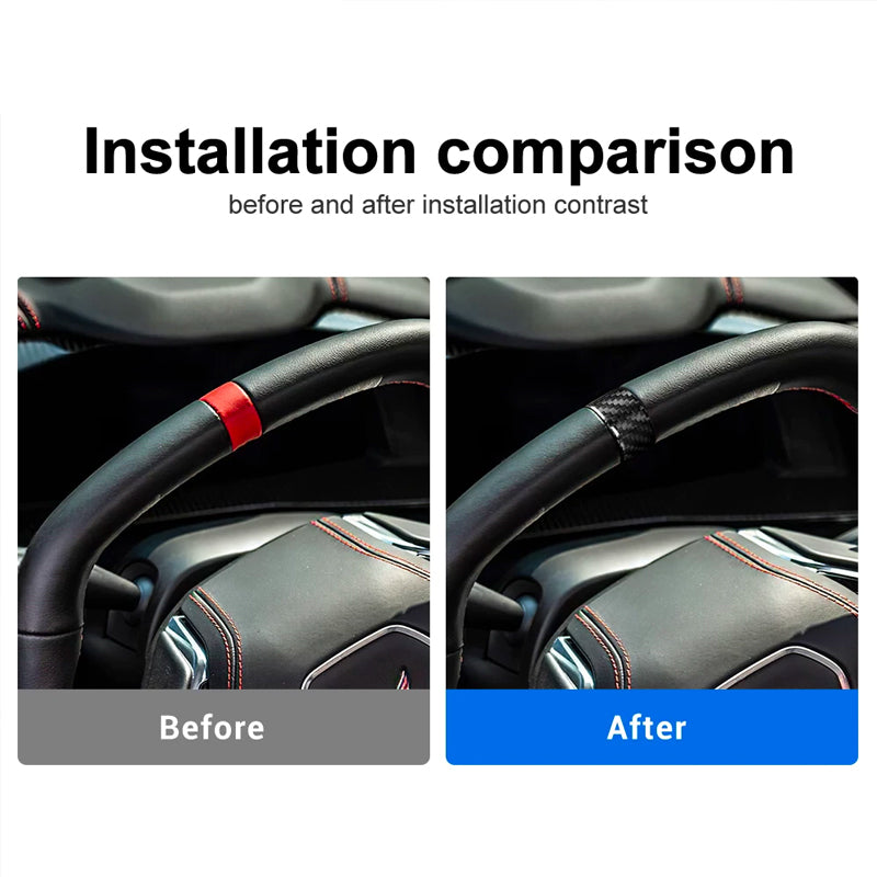 C8 Corvette Steering Wheel Carbon Fiber Top Strip Trim Cover | Next-Gen Carbon