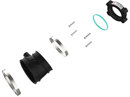 C8 Corvette Silver Bullet Throttle Body Spacer Kit Black | aFe Power