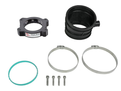 C8 Corvette Silver Bullet Throttle Body Spacer Kit Black | aFe Power