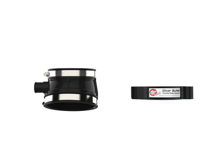 C8 Corvette Silver Bullet Throttle Body Spacer Kit Black | aFe Power