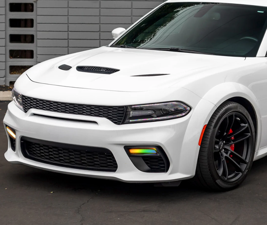 Dodge Charger Widebody Flow RGB DRL Fog Light Trim Covers image 5