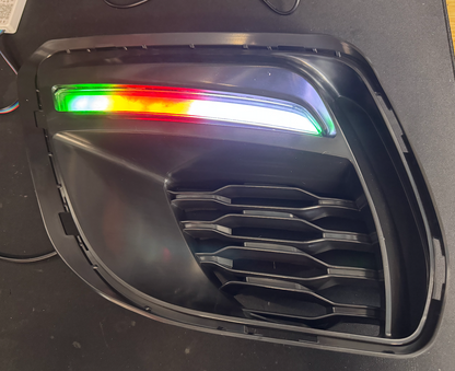 Dodge Charger Widebody Flow RGB DRL Fog Light Trim Covers image 9