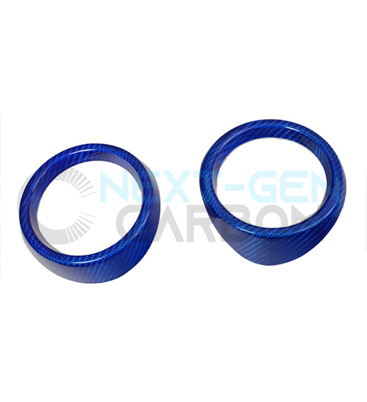 2016 - 24 Camaro Carbon Fiber Interior Air Vent Bezel Ring Covers (Black / Red / Blue)