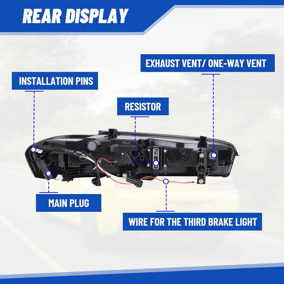 2016 - 18 Camaro Clear Sequential Tail Lights - Red Signal image 4