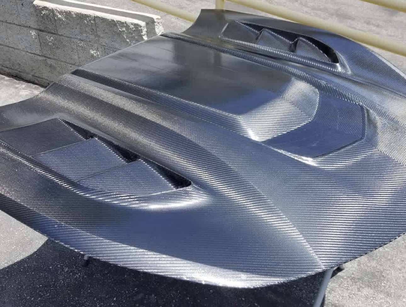 2016 - 23 Camaro iROC-Z ZR1 Style Hood with Louvers (Carbon Fiber/FRP)