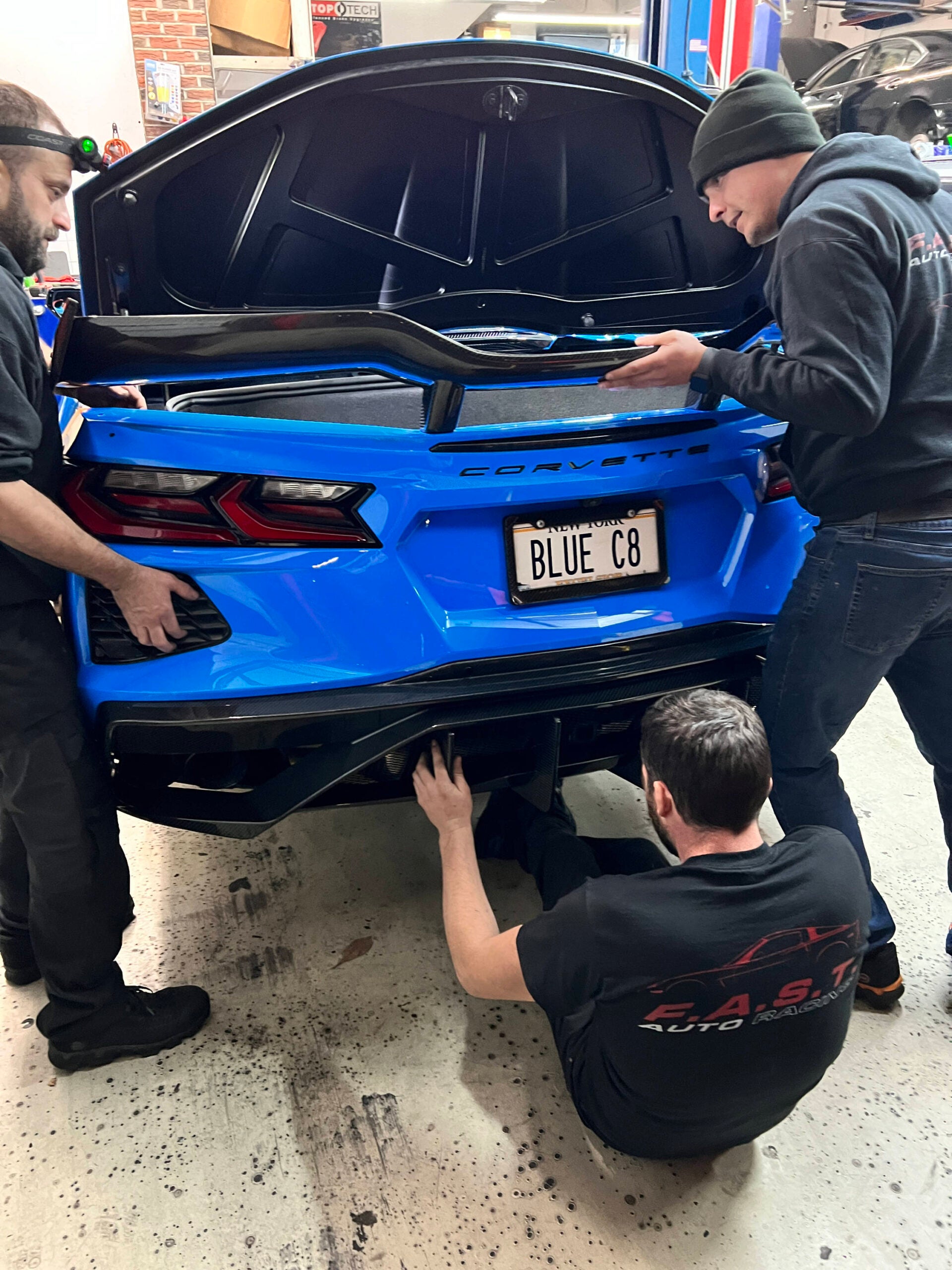 C8 Corvette Carbon Fiber Z06 Style Spoiler for Stingray | Next-Gen Carbon