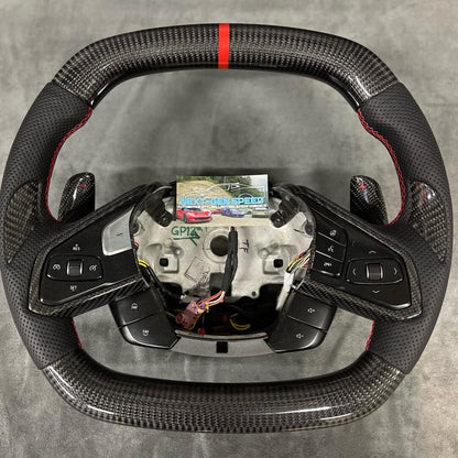 C8 Corvette Carbon Fiber Steering Wheel (Complete/Heated) - Customizable | Stingray / Z06 / E-Ray