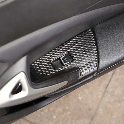 2014 - 19 C7 Corvette Carbon Fiber Window Switch Trim Covers | Next-Gen Carbon