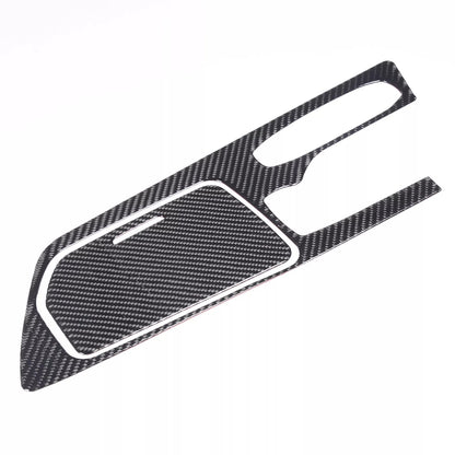 C8 Corvette Soft Carbon Fiber Center Console Cover | Black, Red Carbon Fiber
