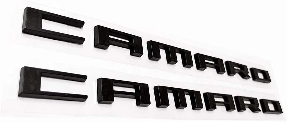 2010 - 24 Camaro Blacked Out Fender Side Emblem Badge
