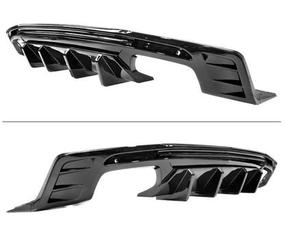 2016 - 24 Camaro Gloss/Matte/Carbon 3PC Diffuser | Single Tip/Quad Tip image 17