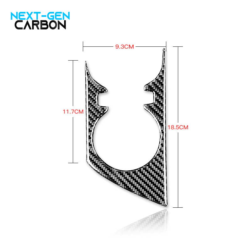 2016 - 24 Camaro Real Carbon Fiber Center Console Overlay Cover | Black / Red Carbon