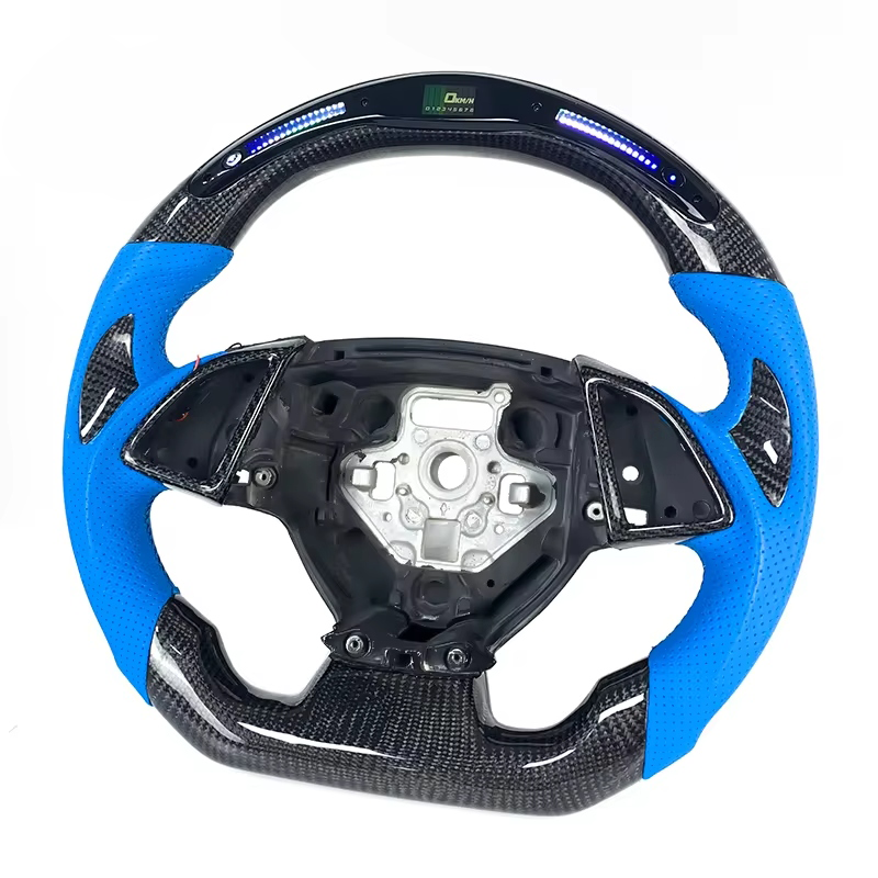 2014 - 19 C7 Corvette LED Carbon Fiber Steering Wheel (Heated Optional) | Next-Gen Carbon
