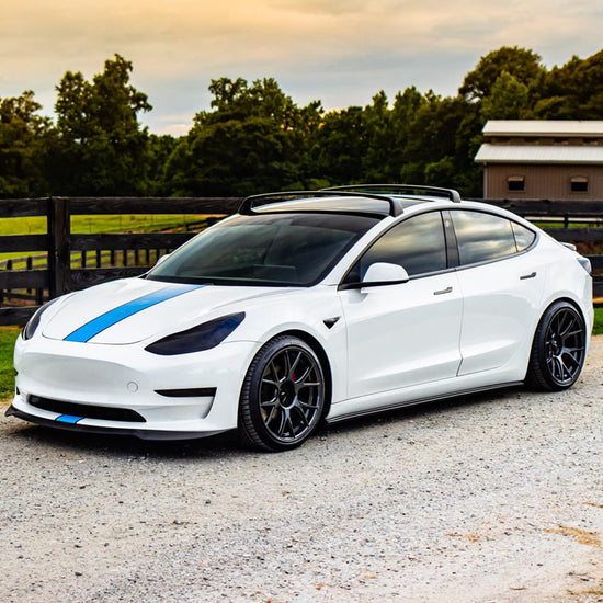 2017 - 24 Tesla Model 3 Carbon Fiber Front Bumper Lip Spoiler