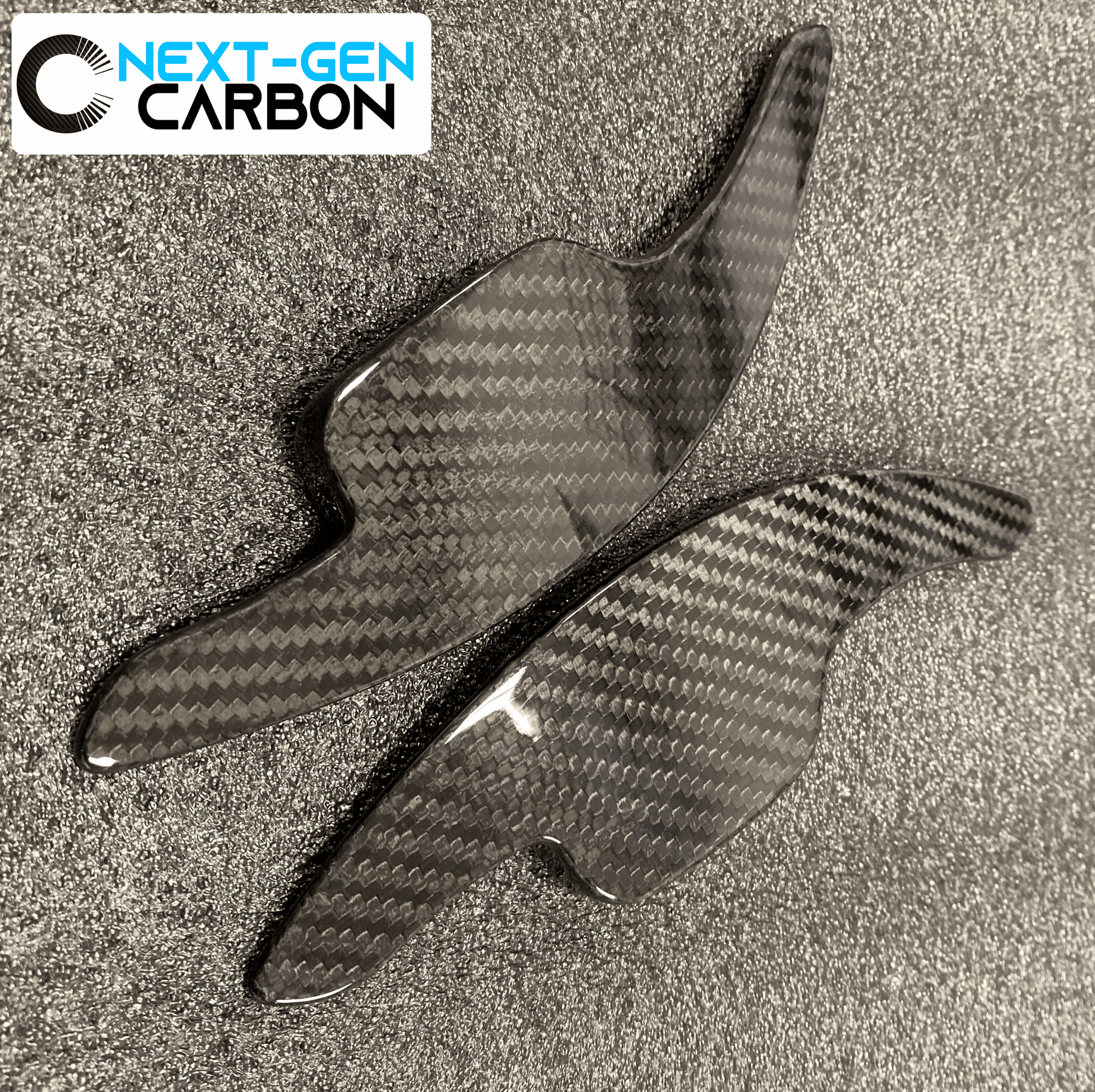 2014 - 19 C7 Corvette Carbon Fiber Paddle Shifter Cover Extensions | Next-Gen Carbon