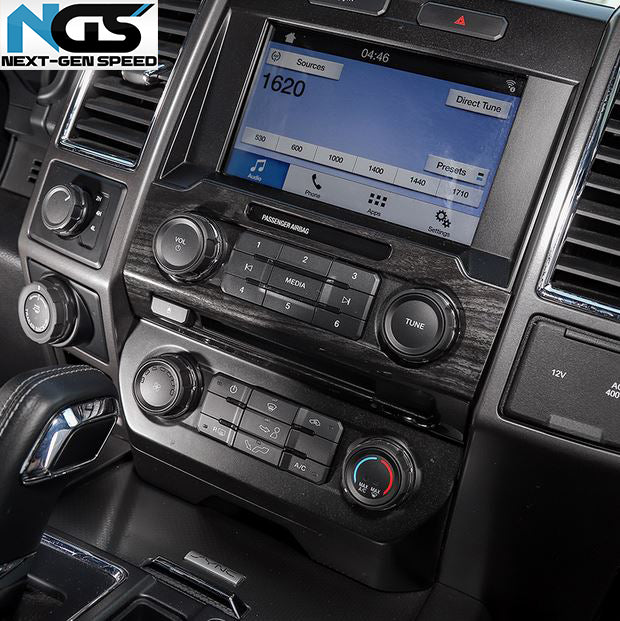 2016 - 24 Ford F-150 Radio Trim Frame Cover (5 Finishes)