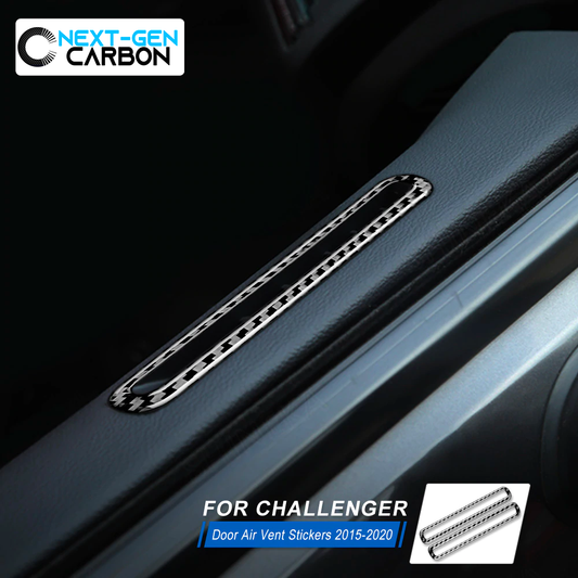 2015 - 24 Dodge Charger / Challenger Carbon Fiber Door Vent Trim Covers | Next-Gen Carbon