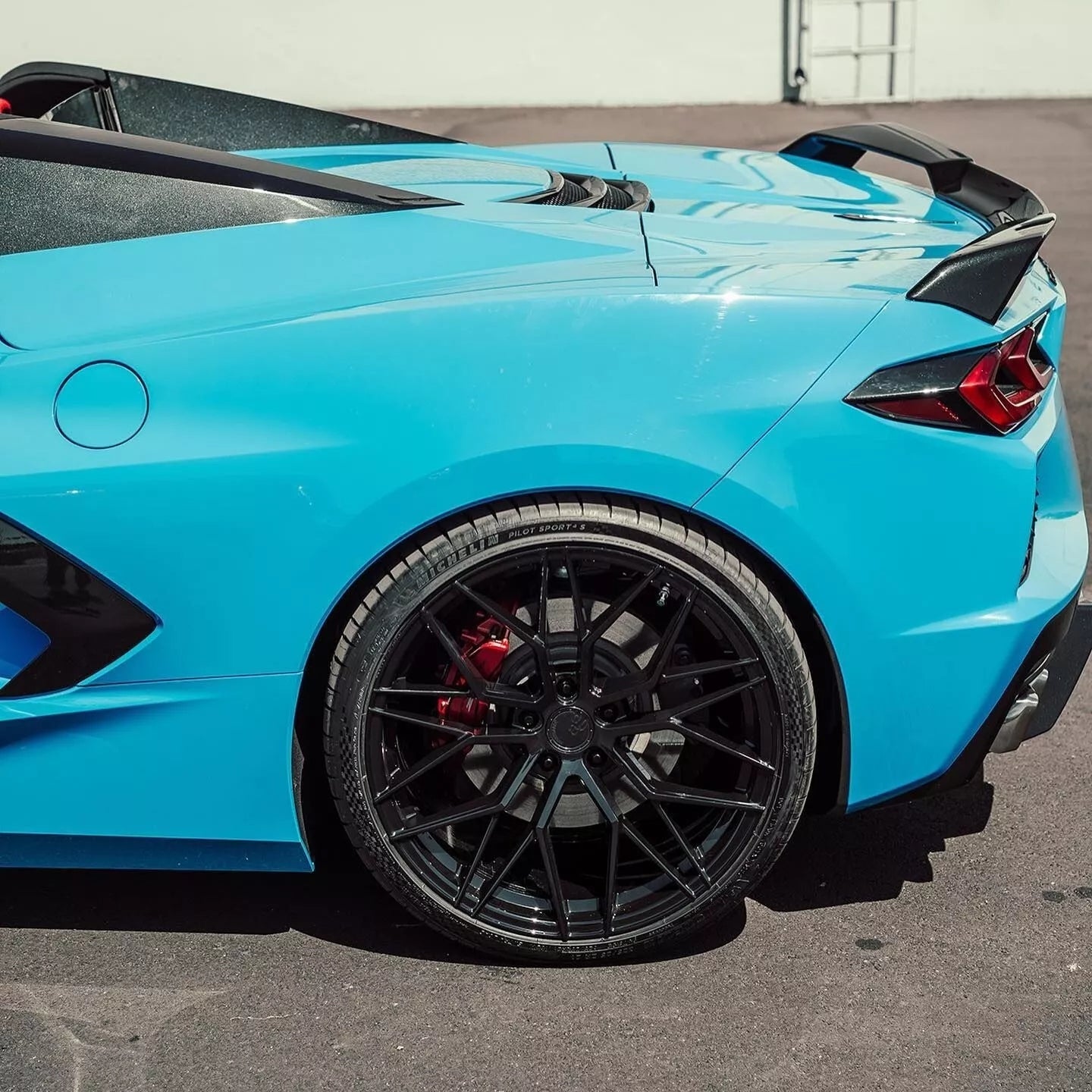 20"21" Chevrolet Corvette C8 Stingray Wheels/Rims M520R Gloss Black 5x120 lugs