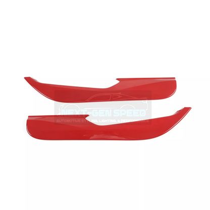 C8 Corvette Red Interior ABS Door Kick Panel Covers