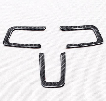 2015 - 23 Mustang Carbon Fiber Steering Wheel Trim Cover Kit
