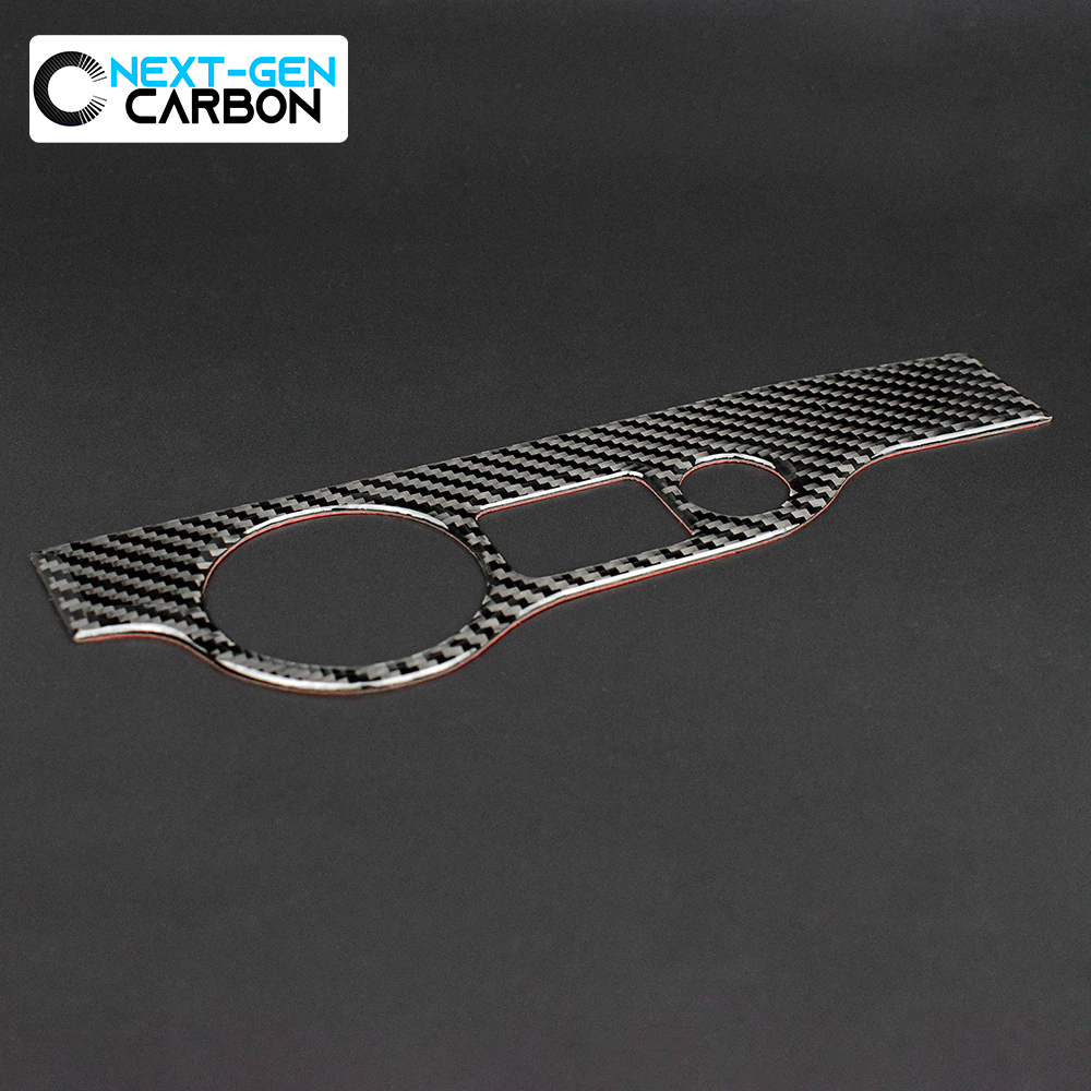 2011 - 24 Dodge Charger / Challenger Carbon Fiber Headlight Switch Trim Cover in Black/Red | Next-Gen Carbon