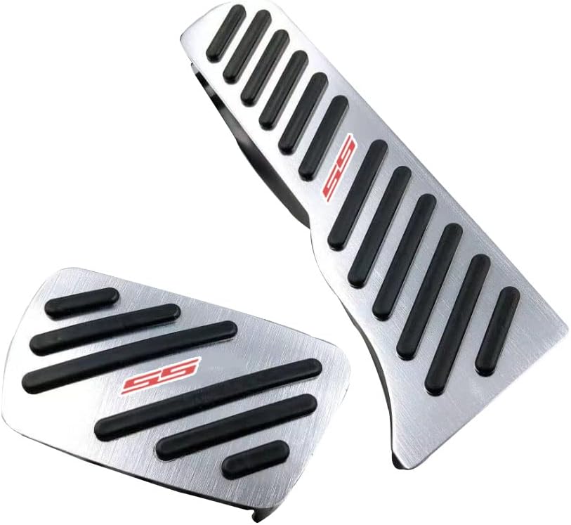 2016 - 24 Camaro Aluminum Gas and Brake Pedal Covers with SS Emblem | Next-Gen Speed