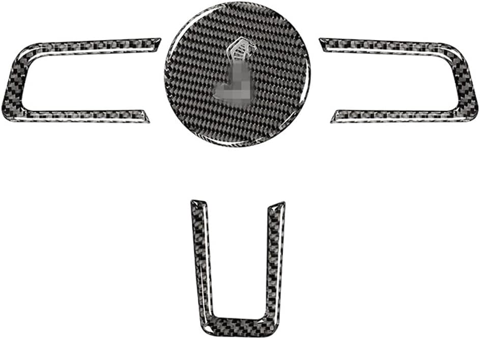 2015-24 Mustang Shelby Real Carbon Fiber Steering Wheel Trim Cover Kit
