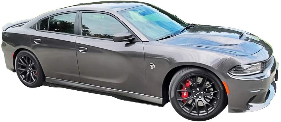 2015 - 24 Charger SRT Scatpack Slim Splitter &amp; Side Skirts Kit (Unpainted/Gloss/Carbon)