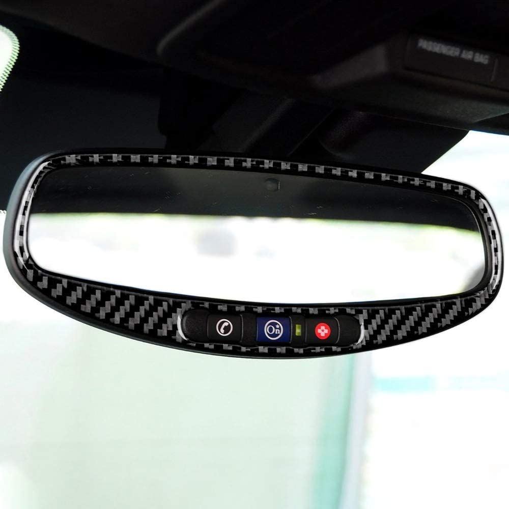 2010 - 15 5th Gen Camaro Carbon Fiber Rear-View Mirror Trim Overlay | Next-Gen Carbon