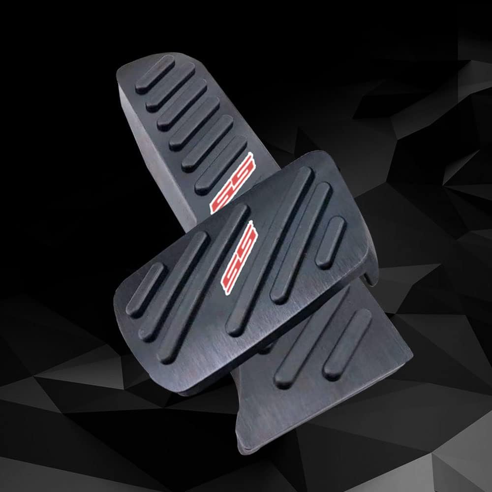 2016 - 24 Camaro Aluminum Gas and Brake Pedal Covers with SS Emblem | Next-Gen Speed