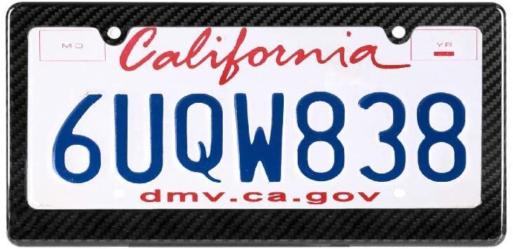 Vehicle Carbon Fiber License Plate Frame
