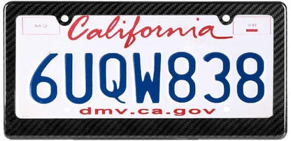 Vehicle Carbon Fiber License Plate Frame