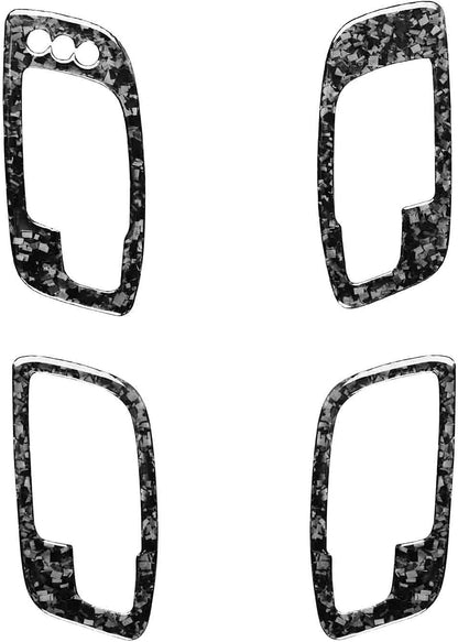 2011 – 24 Dodge Charger Forged Carbon Fiber Interior Door Handle Trim Covers