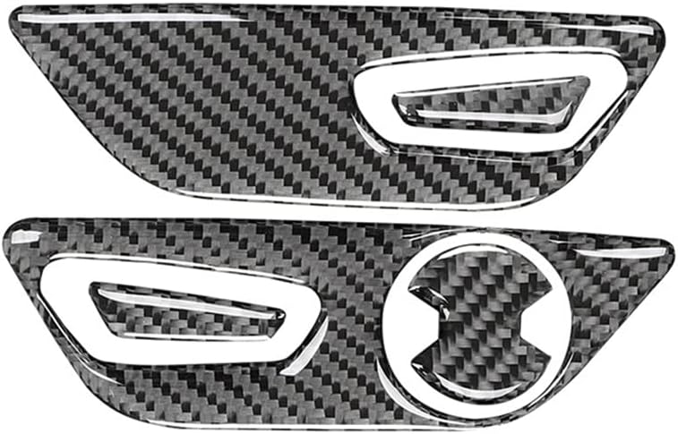2015-24 Mustang Real Carbon Fiber Seat Adjustment Button Panel Console Cover