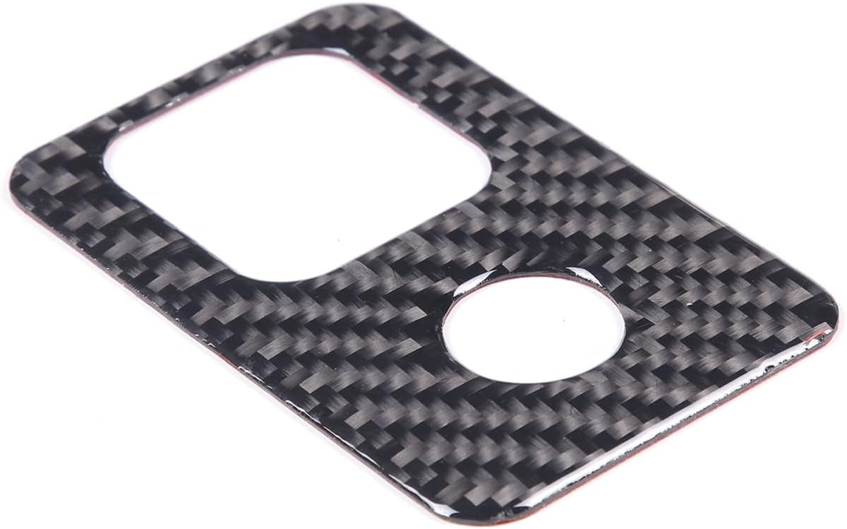 C8 Corvette Soft Carbon Fiber Interior Parking Brake Trim Cover | Black, Red Carbon Fiber