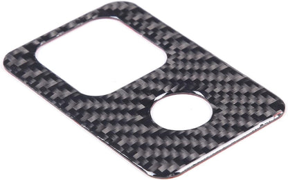 C8 Corvette Soft Carbon Fiber Interior Parking Brake Trim Cover | Black, Red Carbon Fiber