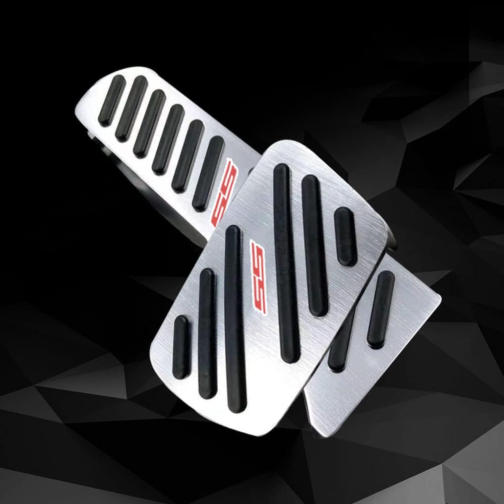 2016 - 24 Camaro Aluminum Gas and Brake Pedal Covers with SS Emblem | Next-Gen Speed