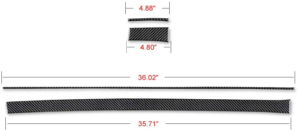 2010 - 15 Camaro Real Carbon Fiber Dashboard Overlay Kit | Black / Red Carbon